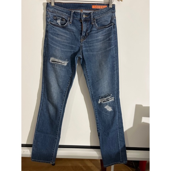 Jean shop Distressed Blue Jeans - Picture 1 of 4